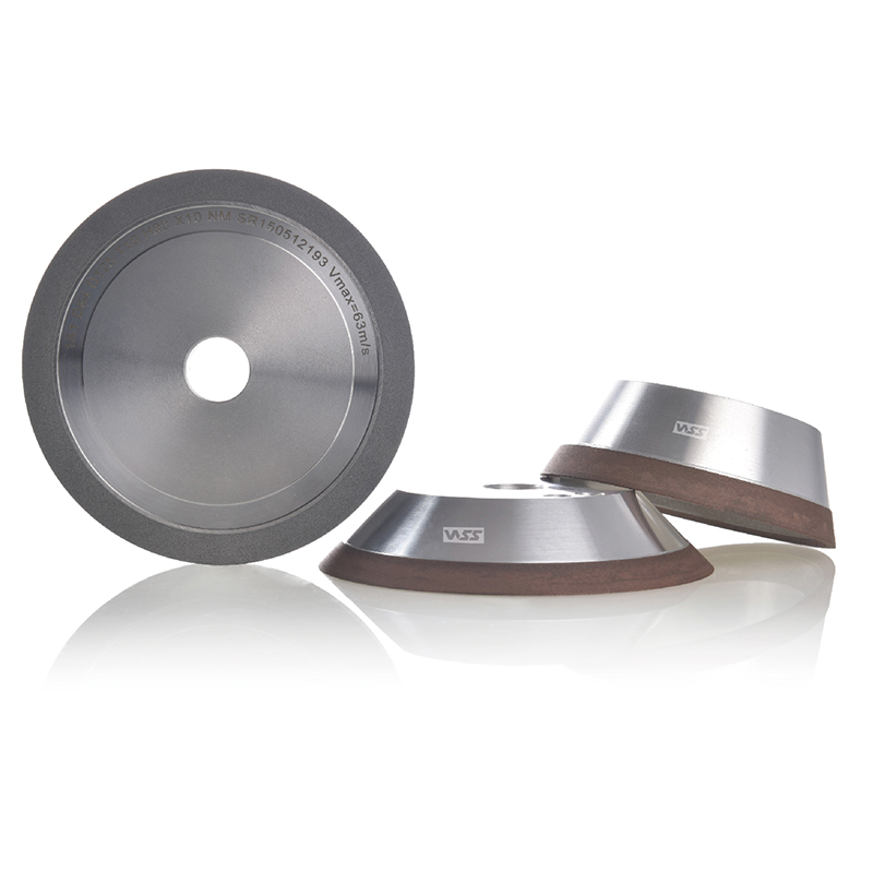 Diamond grinding wheels with ceramic bond for PCD grinding